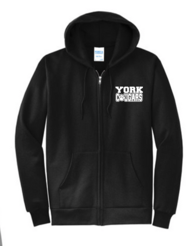 York Cougars Zip Up Hoodie