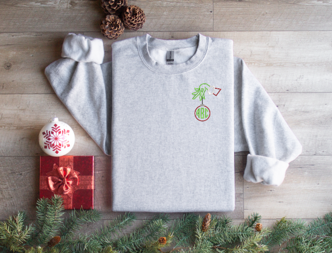 Who's Hand is That? Monogram Sweatshirt
