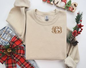 Crewneck Sweatshirt with Monogram