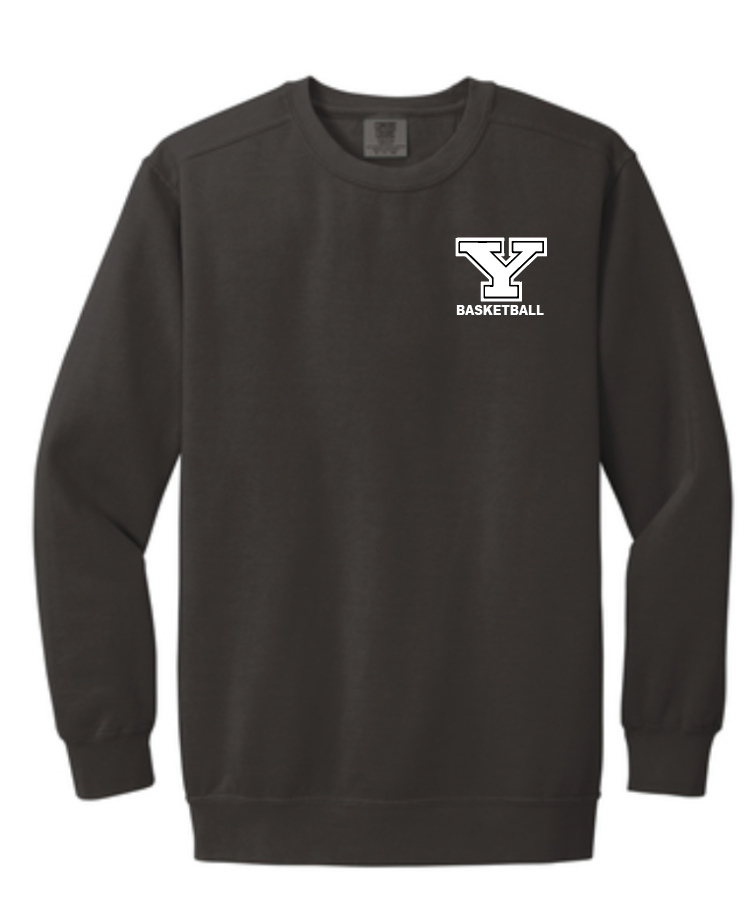 York Embroidered Comfort Colors Crewneck - Choose your sport