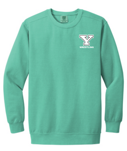 York Embroidered Comfort Colors Crewneck - Choose your sport