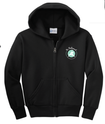 Be Balanced Logo Full Zip Hoodie