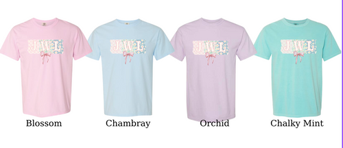 JWL Floral Comfort Colors Tee