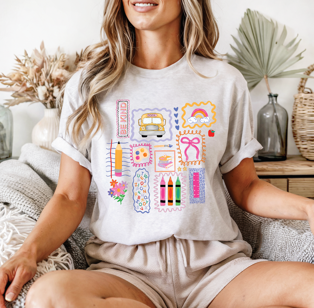 Preppy School Doodle Tee