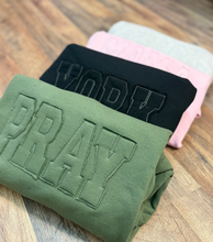 Custom Raggy Applique Sweatshirt