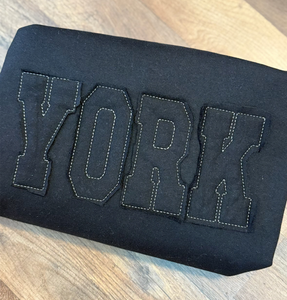 Custom Raggy Applique Sweatshirt