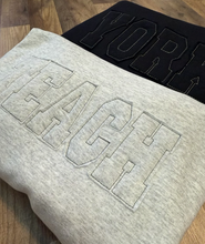 Custom Raggy Applique Sweatshirt