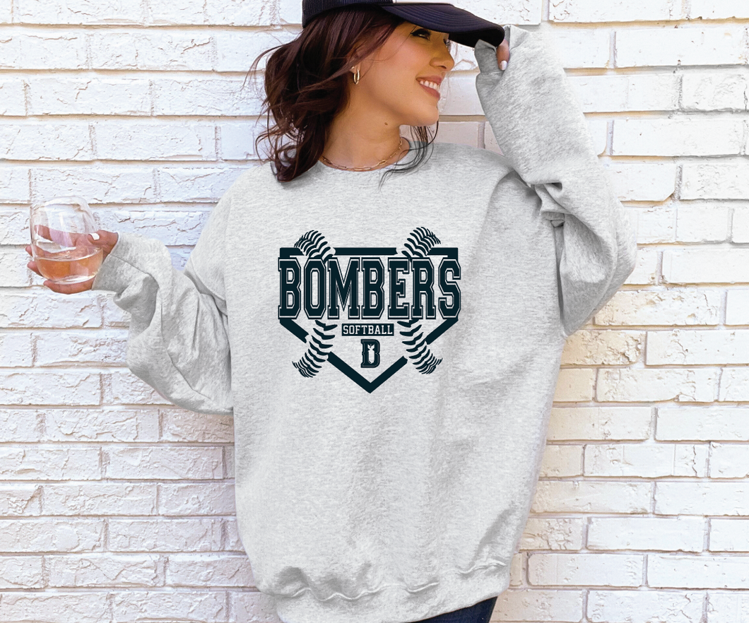 Bombers Softball Home Run Crewneck