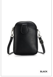 Vegan leather mini Messenger bag