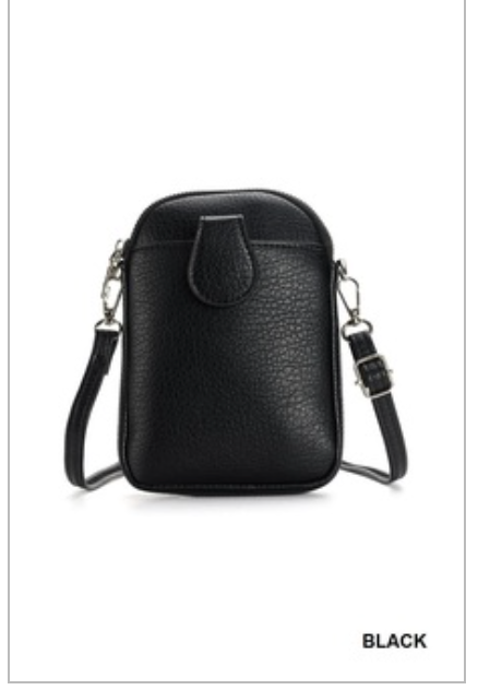 Vegan leather mini Messenger bag