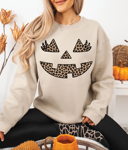 Leopard Pumpkin Crewneck