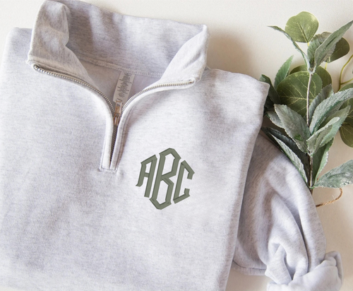Embroidered 1/4 Zip