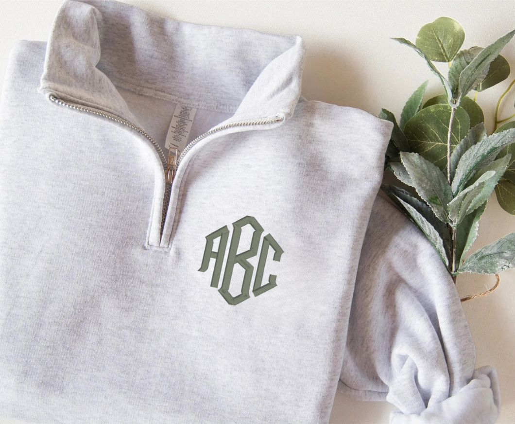Embroidered 1/4 Zip