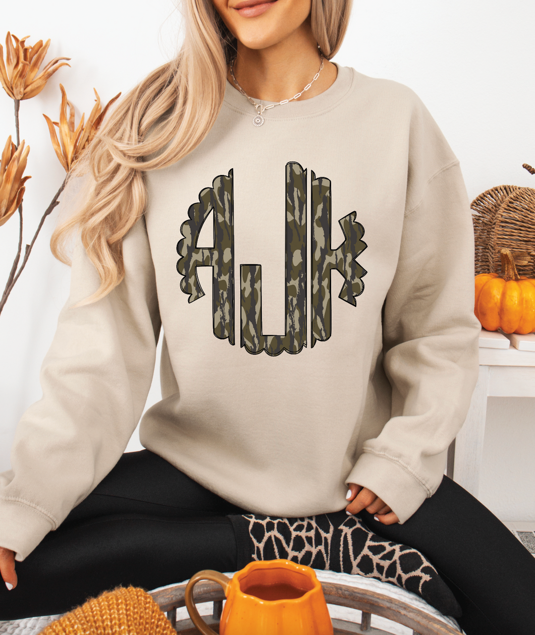 Camo Crewneck Sweatshirt