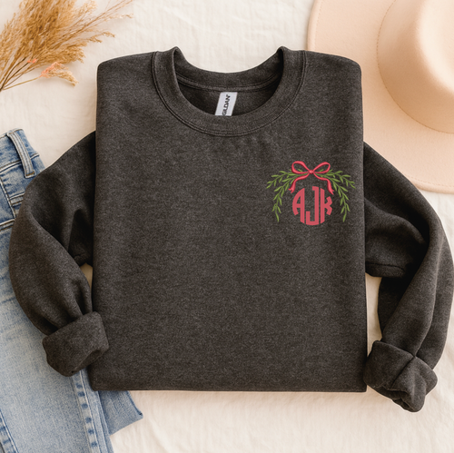 Holiday Wreath Monogram