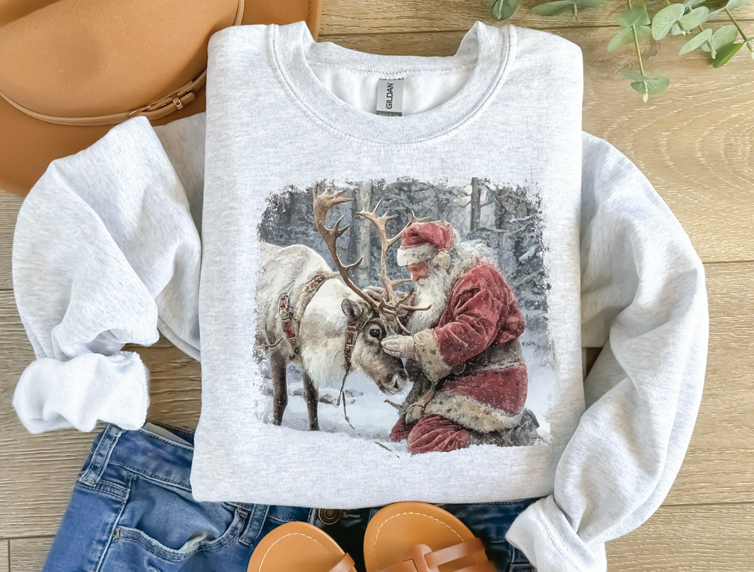 Vintage Santa Crewneck Sweatshirt