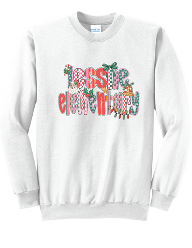 Holiday Custom Work Crewneck Sweatshirt