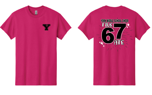 YMS Cheer Five 67 Ate Cotton Tee