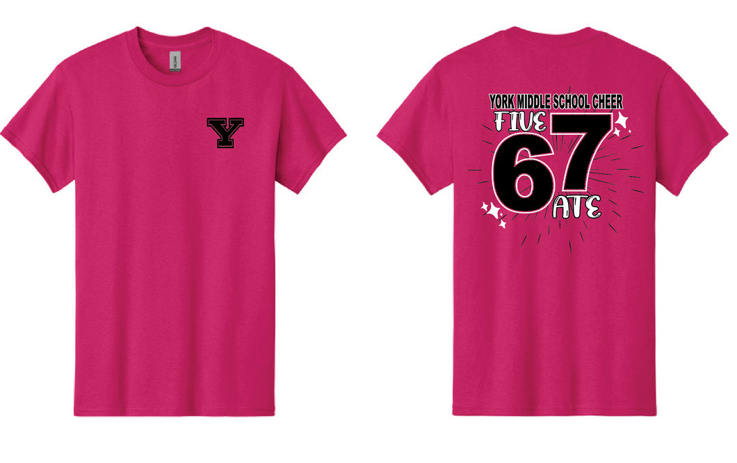YMS Cheer Five 67 Ate Cotton Tee