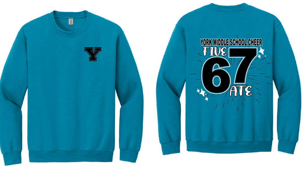 YMS Cheer Five 67 Ate Adult Sweatshirt