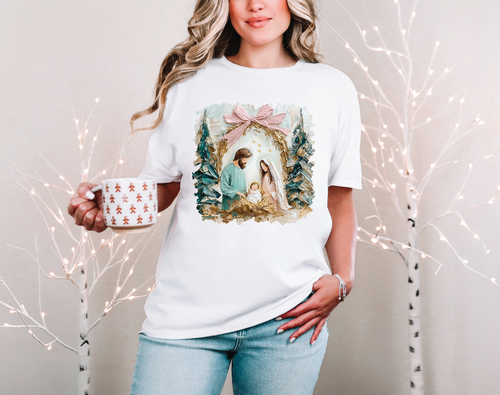 Brush Stroke Nativity Tee
