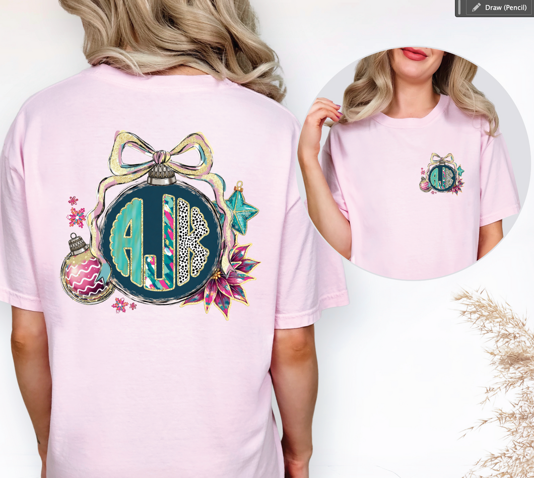 Ornament Monogram Tee