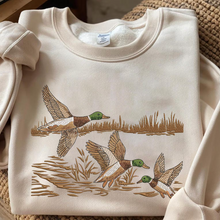 Embroidered Mallard Duck Crewneck