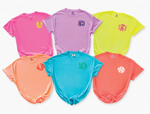 Neon Comfort Colors Monogram Tee