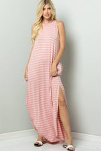 STRIPE CAMI MAXI JERSEY DRESS