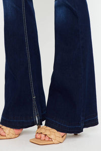 KANCAN - Mid Rise Flare Dark Stonewash