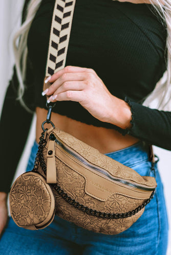 Colorblock Strap Chain Purse W/Coin Purse