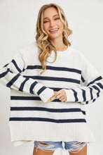STRIPED PULLOVER OVERSIZE  SWEATER