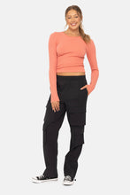Seamless Ribbed Long Sleeve Top
