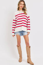 STRIPED PULLOVER OVERSIZE  SWEATER