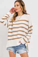 STRIPED PULLOVER OVERSIZE  SWEATER