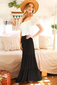 Tiered Palazzo Pants