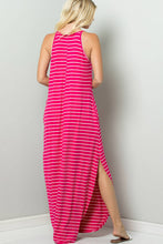 STRIPE CAMI MAXI JERSEY DRESS