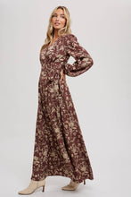 FLORAL PRINT WRAP MAXI DRESS