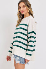 STRIPED PULLOVER OVERSIZE  SWEATER