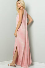 STRIPE CAMI MAXI JERSEY DRESS