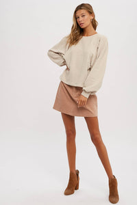 CORDUROY MINI SKIRT