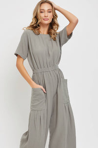 ONE-PIECE WIDE-LEG  JUMPSUIT