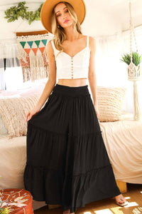 Tiered Palazzo Pants