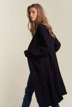 Cable Knit Long Sweater Cardigan