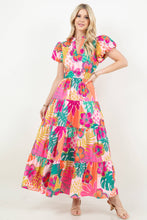 Tropical Floral Maxi Dress