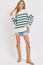 STRIPED PULLOVER OVERSIZE  SWEATER
