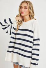STRIPED PULLOVER OVERSIZE  SWEATER