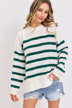 STRIPED PULLOVER OVERSIZE  SWEATER