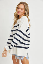 STRIPED PULLOVER OVERSIZE  SWEATER