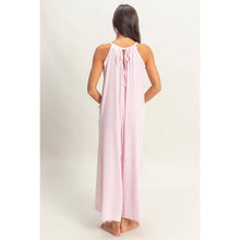 Striped V-Neck Sleeveless Jumpsuit